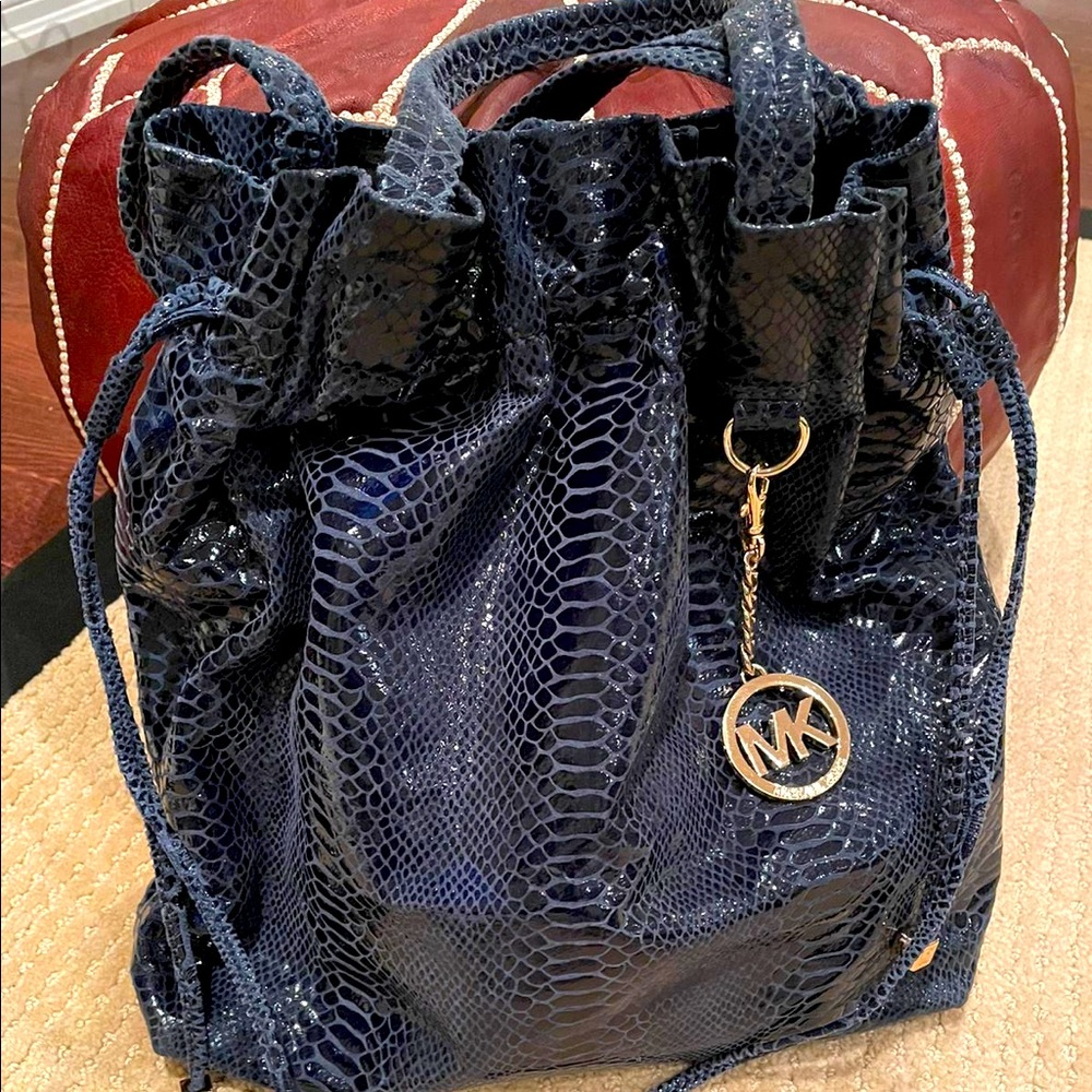 Blue Michael Kors handbag